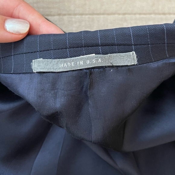Hickey Freeman Navy Pinstripe Blazer - Picture 7 of 12